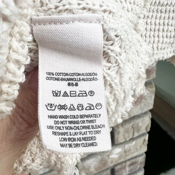 🆕 NWOT Free People | Sunrise Sunset Cold Shoulder Waffle Knit Sweater Top | S - Picture 11 of 13